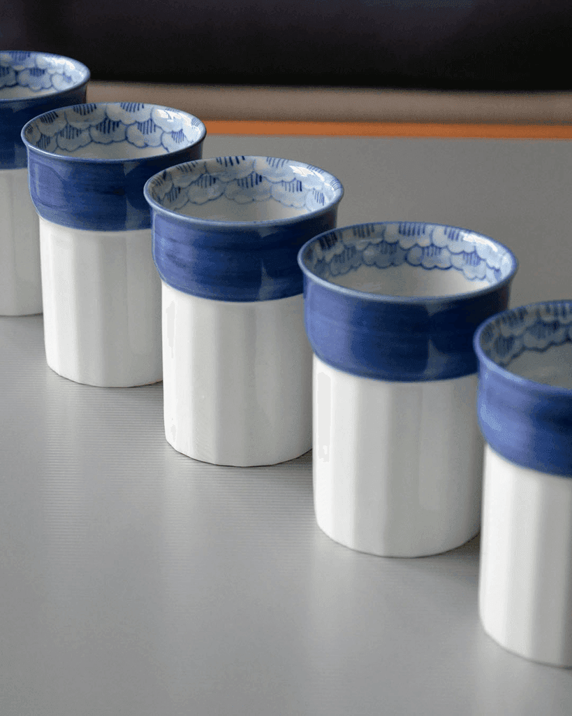 Swan Porcelain Cups (5) - Image 1 of 2